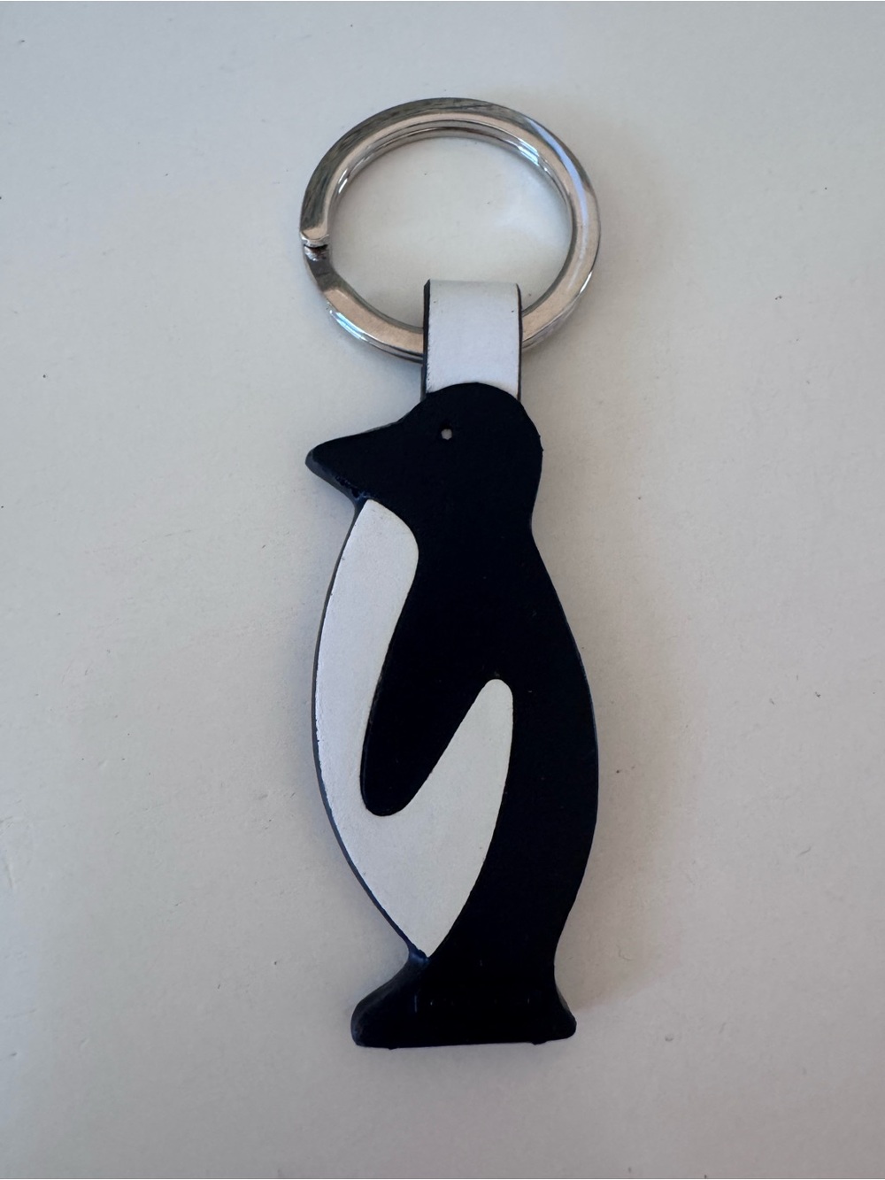 COACH Leather Penguin Keyfob